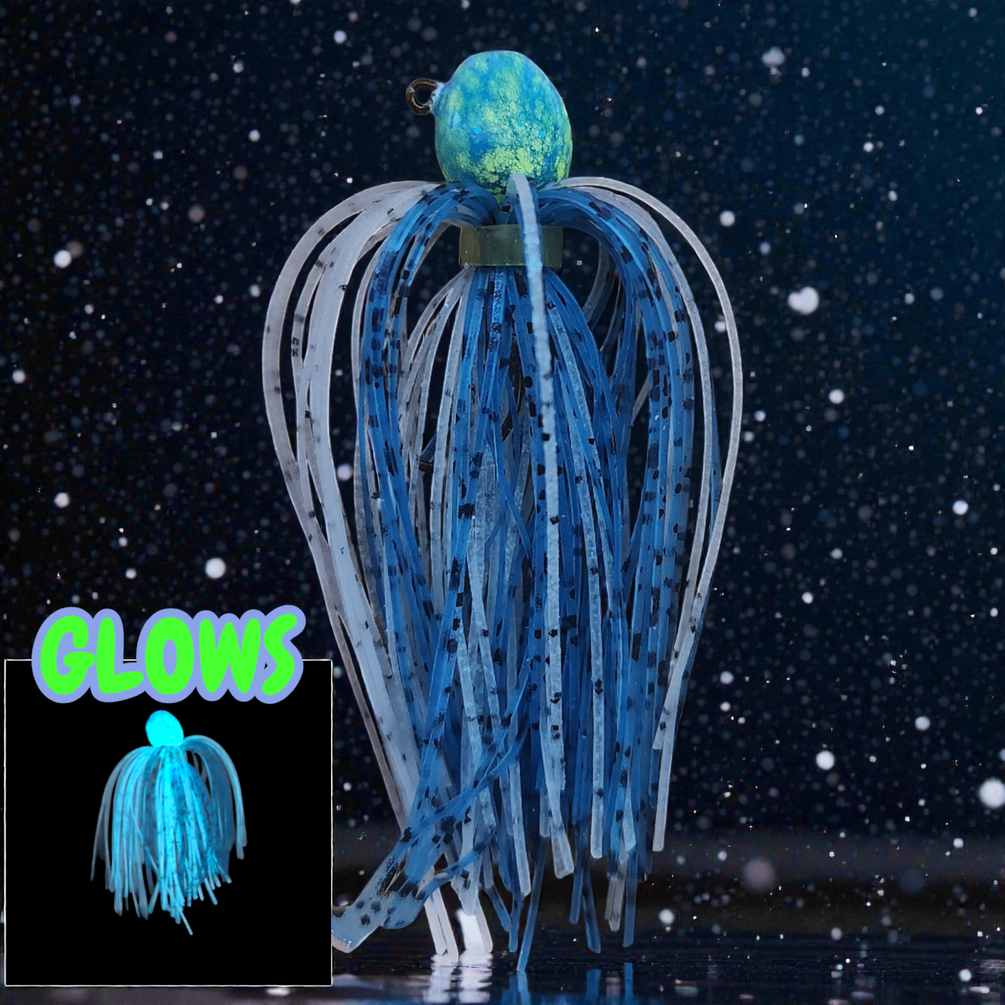 Glow Skirt Walleye Jigs