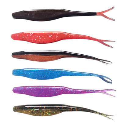 BH Bite Shad – 5” Split Tail (10 Pack)