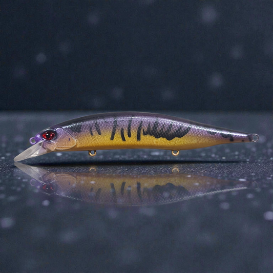 Purple Gold Tiger Jerkbait